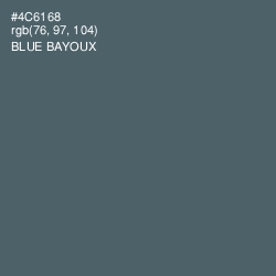 #4C6168 - Blue Bayoux Color Image